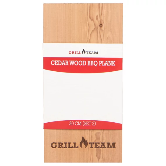 GrillTeam Cedar wood bbq plank 30 cm (set 2)