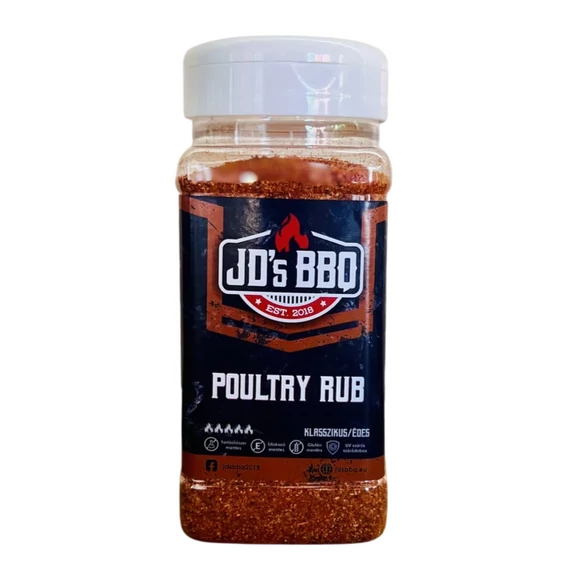 JD's BBQ Hungary Poultry Rub 300g szóródobozban
