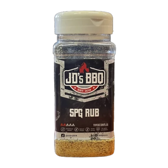 JD's BBQ Hungary SPG fűszerkeverék 300g szóródobozban