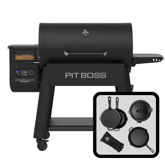 Pit Boss Competition Series 1600 Pellet Grill & 6 részes öntöttvas edénykészlet