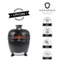 Kép 1/12 - Kamado4u EVO Greater D52 kerámia grill fekete pultba építhető