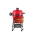 Kép 6/14 - Kamado4u EVO Greater D52 kerámia grill piros állványos 