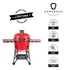 Kép 1/14 - Kamado4u EVO Greater kerámia grill piros állványos