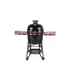 Kép 2/14 - Kamado4u EVO Meater kerámia grill fekete állványos