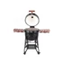 Kép 8/14 - Kamado4u EVO Meater kerámia grill fekete állványos