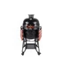 Kép 3/14 - Kamado4u EVO Meater kerámia grill fekete állványos