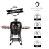 Kép 1/14 - Kamado4u EVO Meater kerámia grill fekete állványos