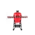 Kép 2/14 - Kamado4u EVO Meater kerámia grill piros állványos