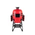 Kép 6/14 - Kamado4u EVO Meater kerámia grill piros állványos