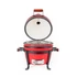Kép 7/12 - Kamado4u EVO Traveller D34 kerámia grill piros asztali
