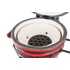 Kép 9/12 - Kamado4u EVO Traveller D34 kerámia grill piros asztali