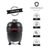 Kép 1/12 - Kamado4u NEO CLASSIC Meater kerámia grill fekete pultba építhető