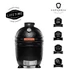Kép 1/9 - Kamado4u Family D38 kerámia grill fekete pultba építhető Classic