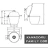 Kép 6/9 - Kamado4u Family D38 kerámia grill fekete pultba építhető Classic