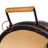 Kép 9/9 - Kamado4u Family D38 kerámia grill fekete pultba építhető Classic
