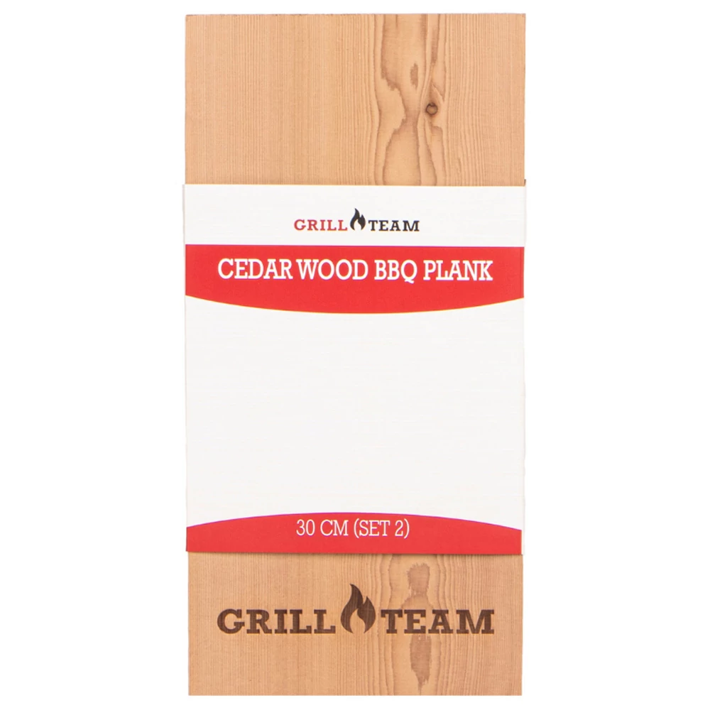 GrillTeam Cedar wood bbq plank 30 cm (set 2)