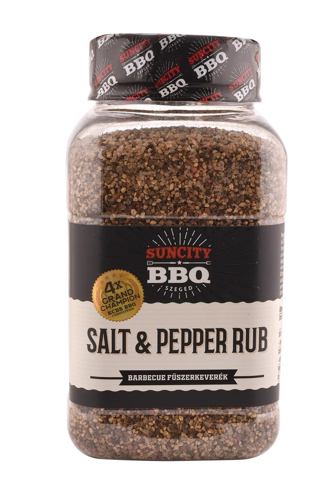 SunCity BBQ Salt&Pepper Rub 580 g szóródobozban