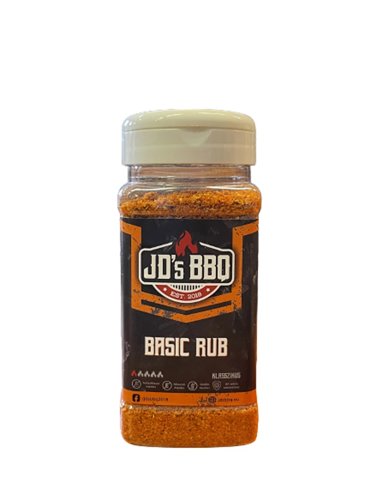JD's BBQ Hungary Basic Rub 300g szóródobozban