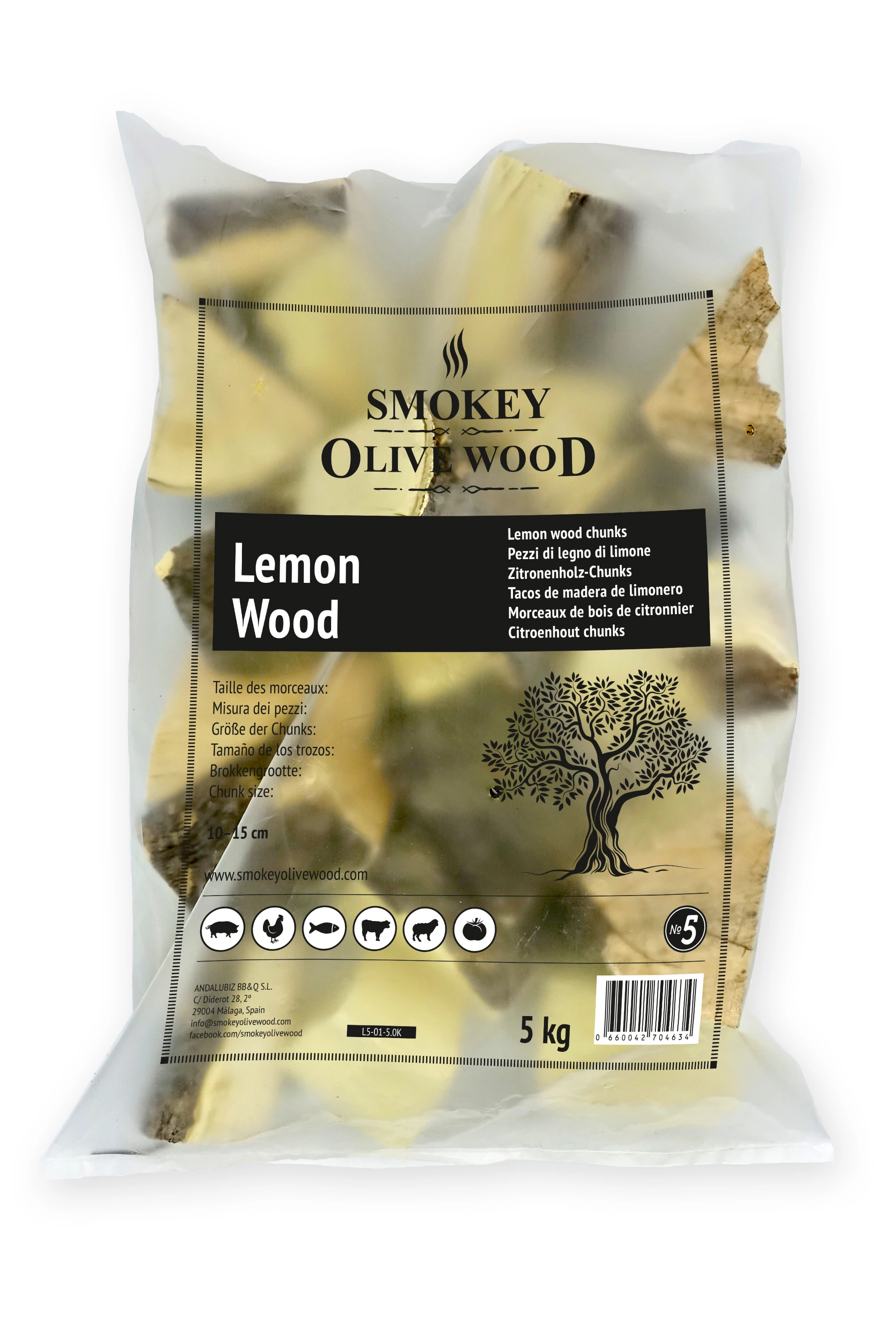 Smokey Olive Wood - Citrom fadarabok (5kg)