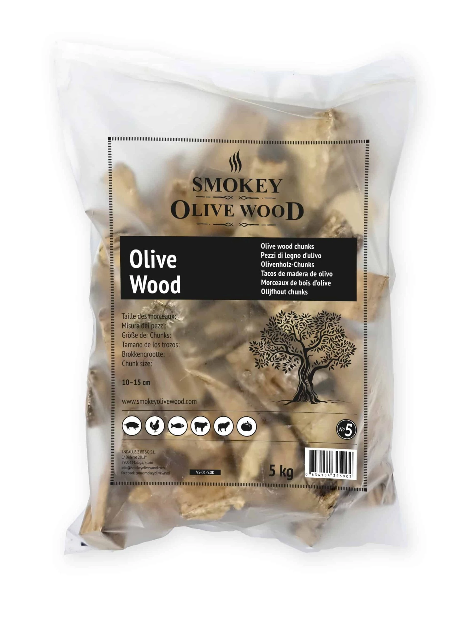 Smokey Olive Wood - Olíva fadarabok (5kg)